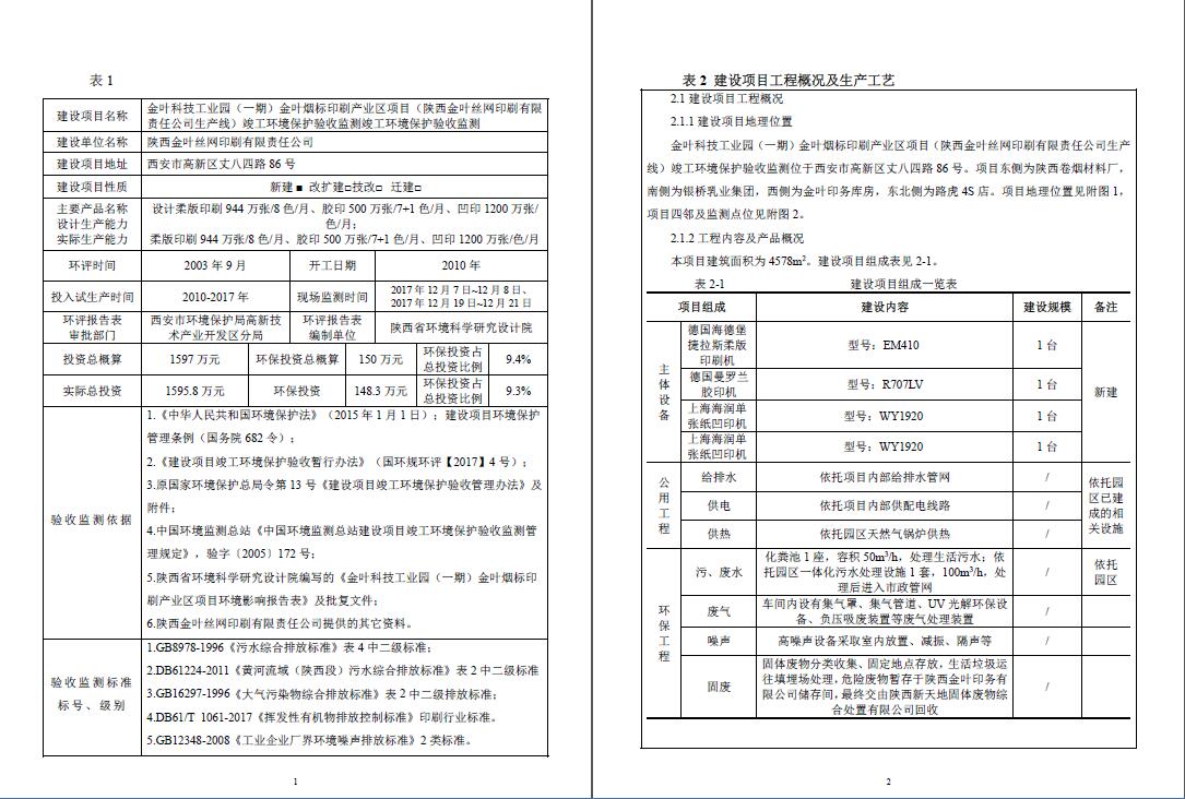 阔环验字（2017）第78号金叶验收报告